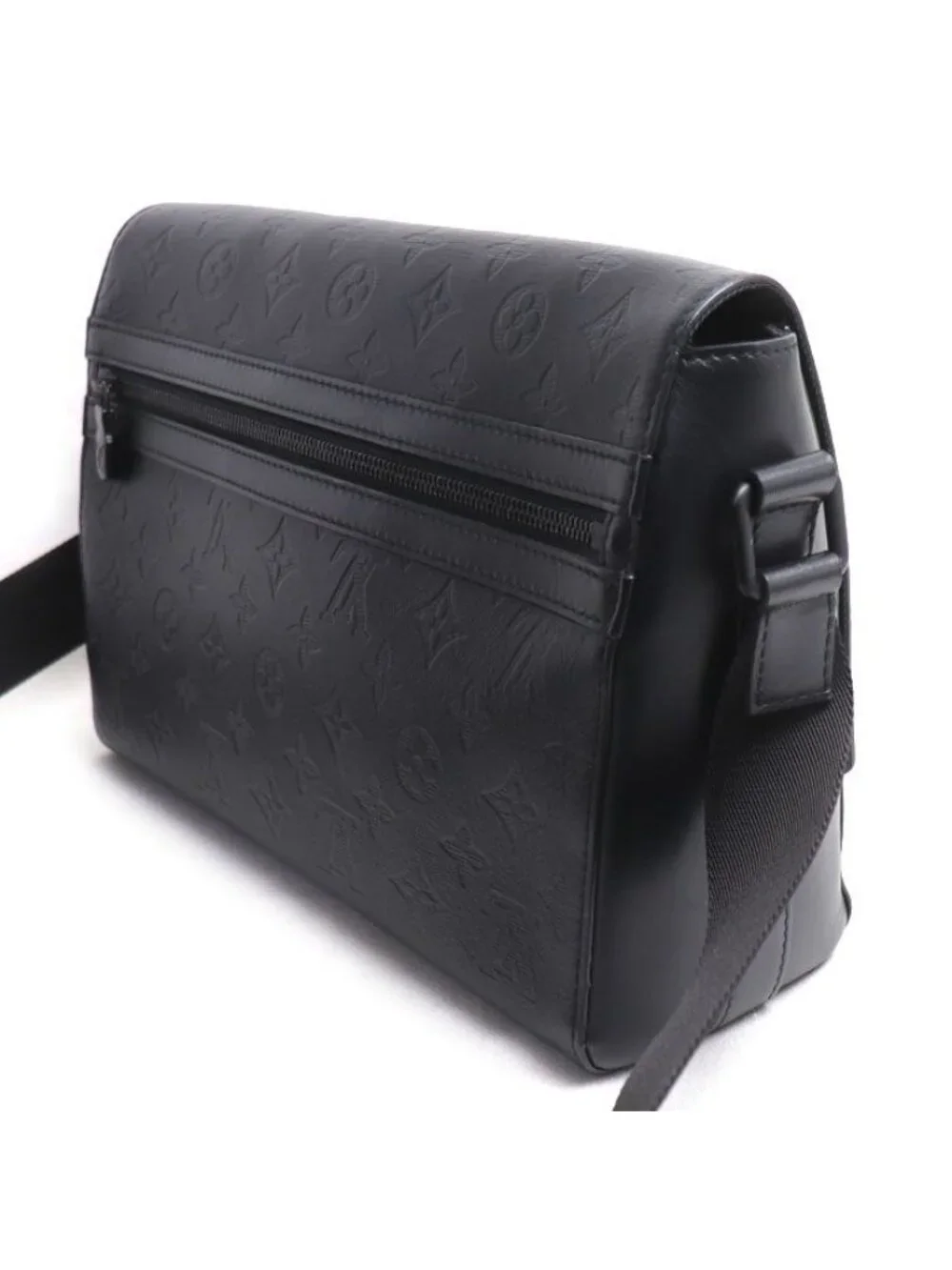 Louis Vuitton Sprinter Messenger Shoulder Bag Monogram Shadow Black